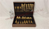 Viners of Sheffield Gold Electroplate Flatware Set