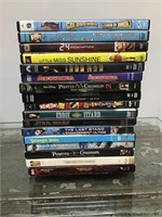 Group of DVDs