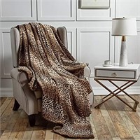 NEW - softan Leopard Print Blanket Lightweight