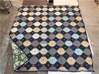 Hand Knotted Quilt. 72x72"