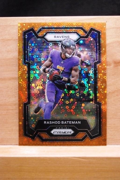 2023 Prizm #20 Rashod Bateman Orange Disco Prizm