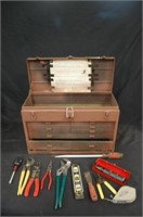 Impact Driver, Tool Box & Various Hand Tools