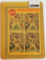 Schmidt in Action Baseball Card