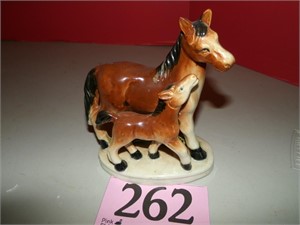CERAMIC MARE AND FOAL JAPAN