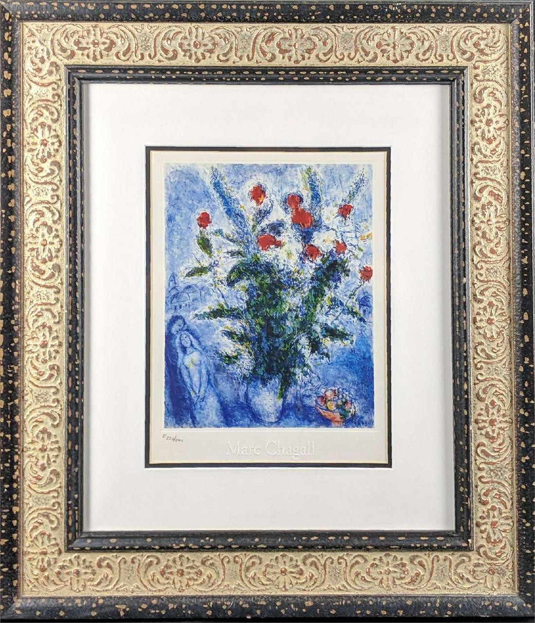 LE ???????Marc Chagall Framed Embell
