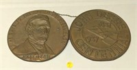 JD 1837-1937 Cent. Wall Hanging Coins