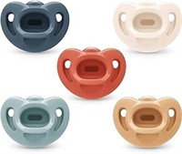 NUK Comfy Orthodontic Pacifiers, 0-6 Months, 5 Pac
