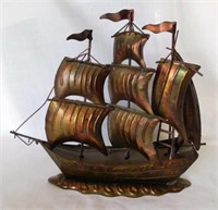 Brass decorative ship - Raingutter Regatta boat