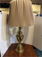 Brass Table Lamp 35” H Very Heavy Piece