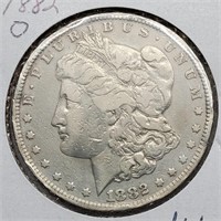 1882 O MORGAN SILVER DOLLAR