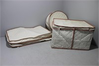 Lot of Quilted China Storage Bags