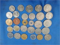 Foreign Coin Lot-Canadian, German,1 Hong Kong&more