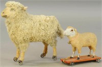 PAIR OF SHEEP PULL TOYS