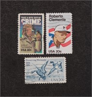 1984 COMMEMORATIVES 3 STAMPS