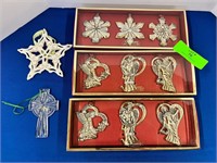 Lot of 11 Christmas ornaments GORHAM GALWAY