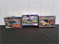 (3) NASCAR Plastic Models