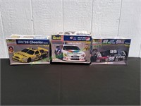 (3) Revell Monogram NASCAR Plastic Models