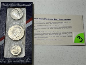 1976 40 Percent Silver Uncirculated 3 Coin Set