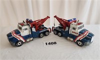 (2) Tow Truck Toys (Plastic)