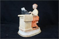 Lady Typing    Music Box by MSR
