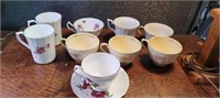 LOT OF BONE CHINA TEACUPS