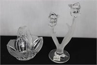 Mikasa Glassware Basket & Candle Holder