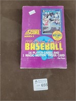 Score series 2 1991 baseball cards Unopened