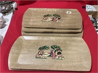 11 wooden trays