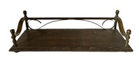 Wood & Brass TableTop Shelf