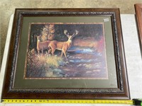 Home Interiors- Deer Picture- Framed