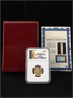 MS-70 1/4ozt Fine Gold $10 Eagle 2009 NGC with