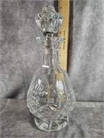 WATERFORD CRYSTAL FOOTED DECANTER WITH STOPPER