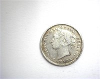1874-H 10 Cents XF+ Canada