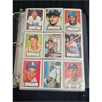 1952 Topps Baseball Reprint Set In Binder
