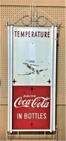 Vintage Coca Cola Sign with Metal Frame