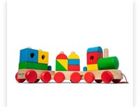 Melissa & Doug Wooden Jumbo Stacking Train