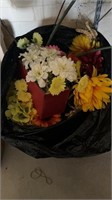 Bag of faux flowers