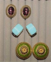 Vtg Lisner, C. Stein & Dauplaise Earrings