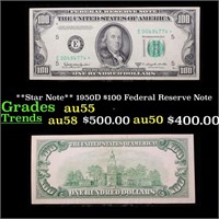**Star Note** 1950D $100 Federal Reserve Note Grad