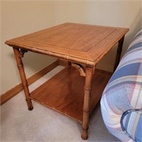 Vintage Rattan Style Side Table