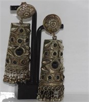 Vintage Chinese clip earrings