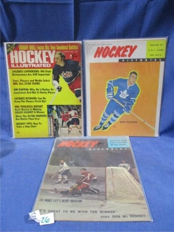 Vtg Hockey Magazines