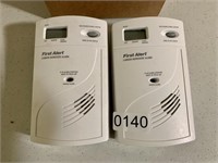 2 First Alert Carbon Monoxide Detectors  (living