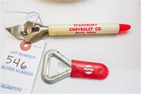 Vintage Pepsi-Cola Bottle Opener and a Stansbury