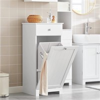 NEW! $140 SoBuy BZR21-W,Bathroom Storage Cabinet