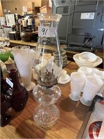 Vintage Glass Oil lantern