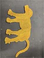 Vintage hemp mask in silhouette of a dog