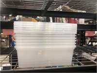 Medium size storage bins with lids