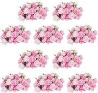 10 Pcs 14.2 Nuptio Pink Fake Flowers Balls