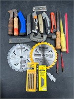 Cutting Tools, Utility Knives, Saws, Blades Etc